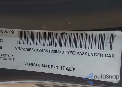 2019 Maserati Ghibli from USA, damaged, VIN ZAM57XSA3K1338243